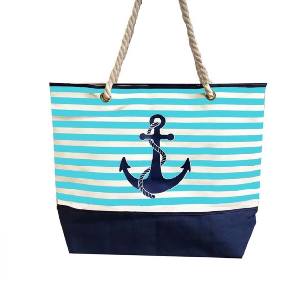 Kendall & James Handbags - “NWOT” 20 X 15 Kendall & James Striped Beach Bag